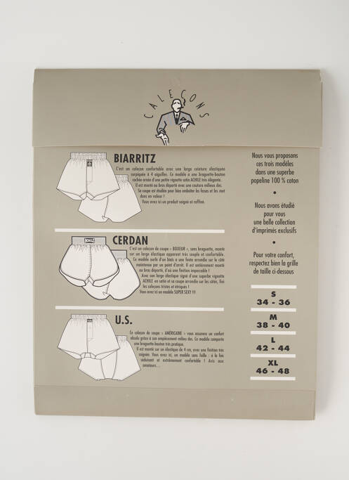 Caleçon bleu ACHILE pour homme