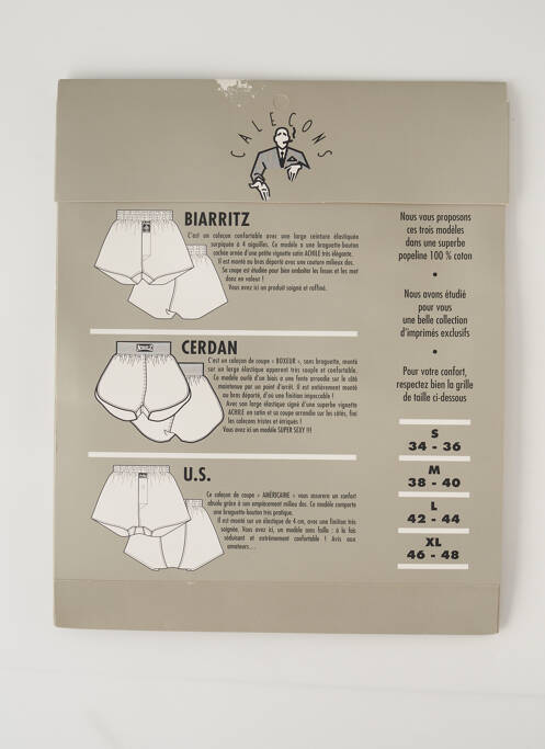 Caleçon bleu ACHILE pour homme