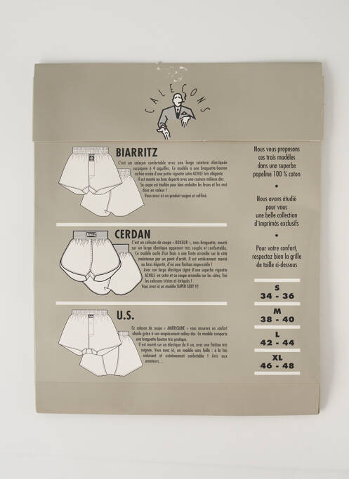 Caleçon bleu ACHILE pour homme