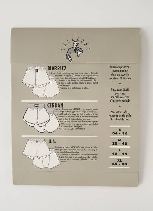 Caleçon marron ACHILE pour homme