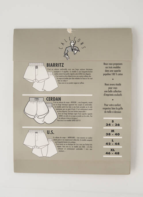 Caleçon marron ACHILE pour homme