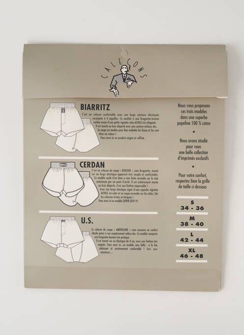 Caleçon noir ACHILE pour homme