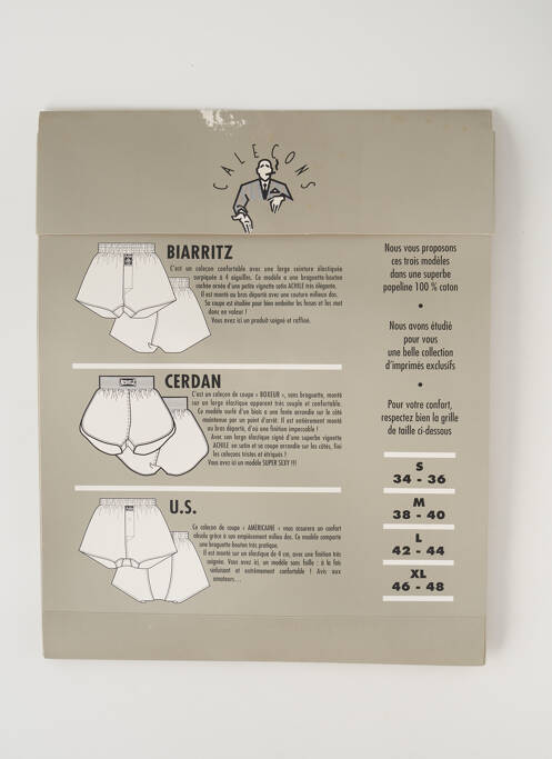 Caleçon noir ACHILE pour homme