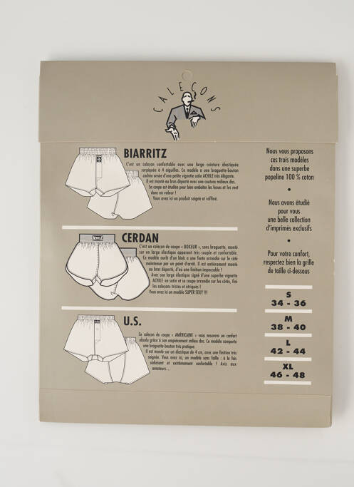 Caleçon rouge ACHILE pour homme