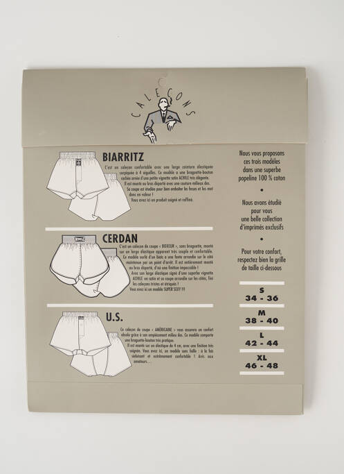 Caleçon vert ACHILE pour homme