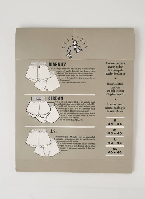 Caleçon vert ACHILE pour homme