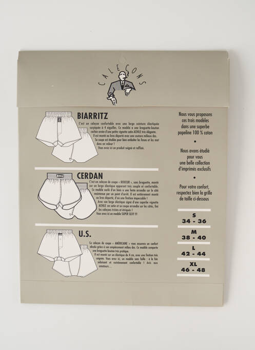 Caleçon vert ACHILE pour homme