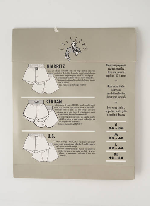 Caleçon vert ACHILE pour homme