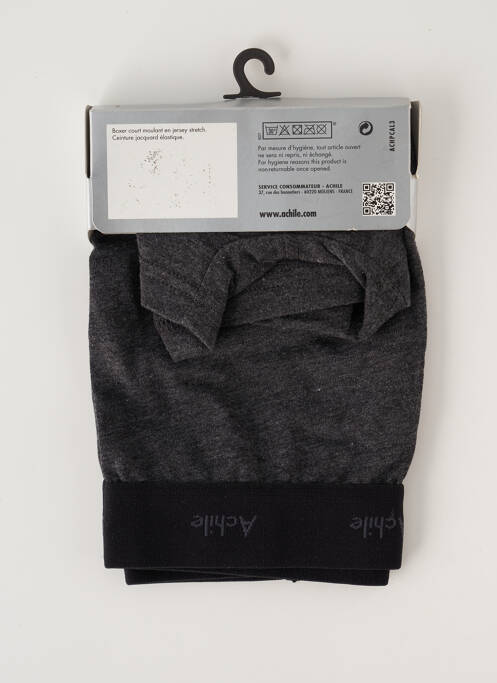 Boxer gris ACHILE pour homme