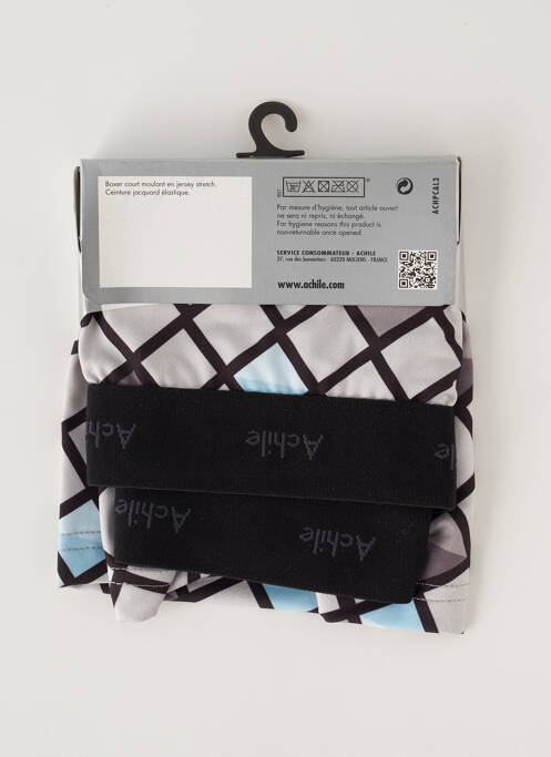 Boxer noir ACHILE pour homme