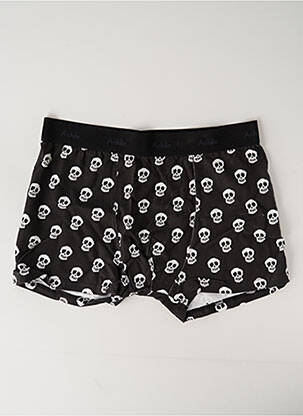 Boxer imprimé fantaisie noir ACHILE homme