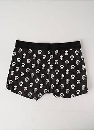 Boxer imprimé fantaisie noir ACHILE homme