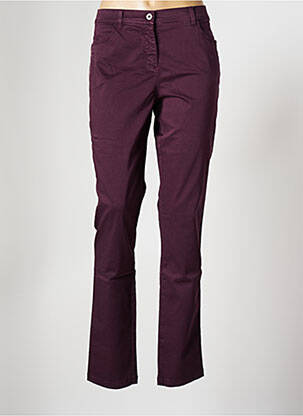 Pantalon slim violet MAE MAHE pour femme