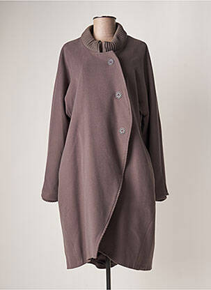 Manteau long gris KOKOMARINA pour femme