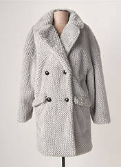 Manteau long gris LAUREN VIDAL pour femme seconde vue
