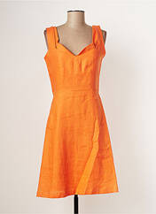 Robe mi-longue orange PAUL BRIAL pour femme seconde vue