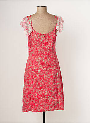 Robe mi-longue fermeture zippée au dos fines bretelles rouge PAUL BRIAL femme