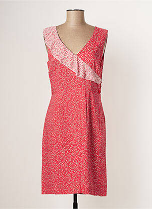 Robe mi-longue sans manche sans manche rouge PAUL BRIAL femme