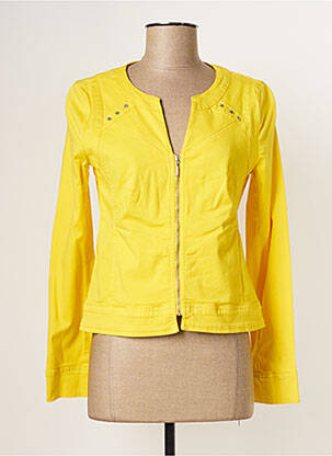 Veste casual poches jaune PAUL BRIAL femme