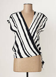 Blouse manches courtes manches courtes noir PAUL BRIAL femme