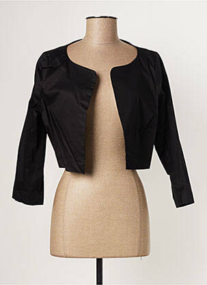 Boléro effet matière satinée noir PAUL BRIAL femme
