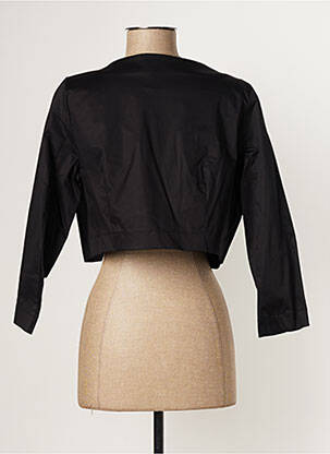 Boléro effet matière satinée noir PAUL BRIAL femme