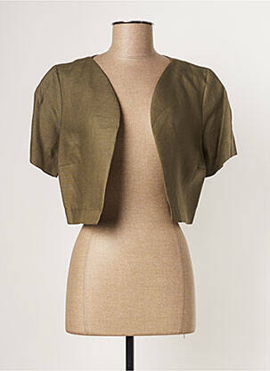 Boléro manches courtes vert PAUL BRIAL femme