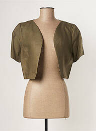 Boléro manches courtes vert PAUL BRIAL femme