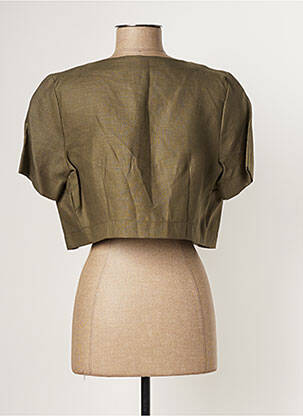 Boléro manches courtes vert PAUL BRIAL femme