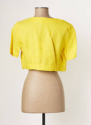 Boléro manches courtes jaune PAUL BRIAL femme