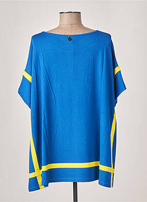 T-shirt coupe droite manches courtes bleu MALOKA femme