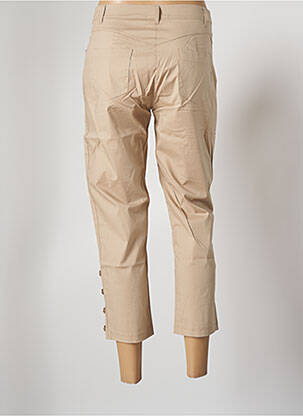 Pantacourt stretch taille normale beige MALOKA femme