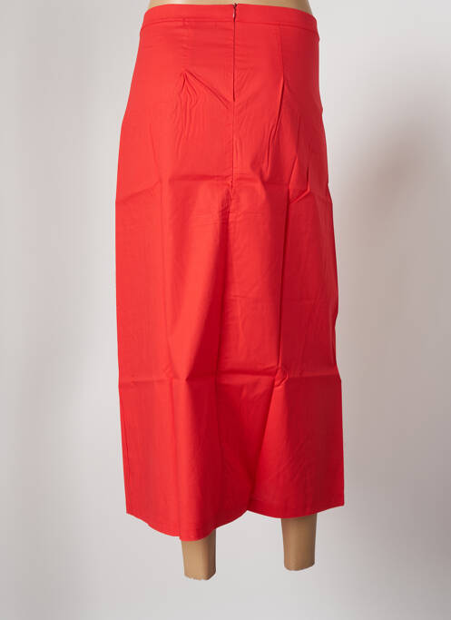 Jupe mi-longue rouge MALOKA pour femme