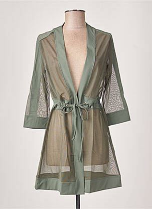 Veste kimono vert MALOKA pour femme