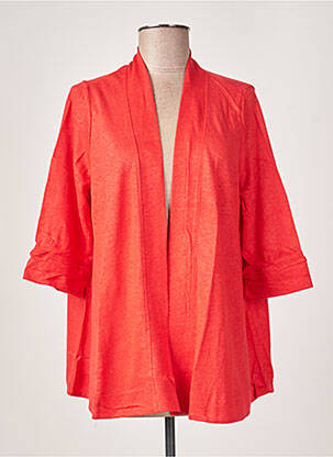 Gilet manches longues manches 3/4 rouge MALOKA femme