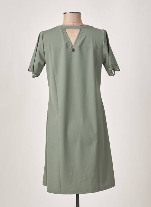 Robe mi-longue vert MALOKA femme