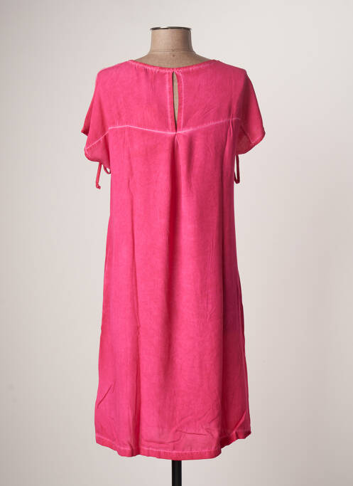 Robe mi-longue rose MALOKA pour femme