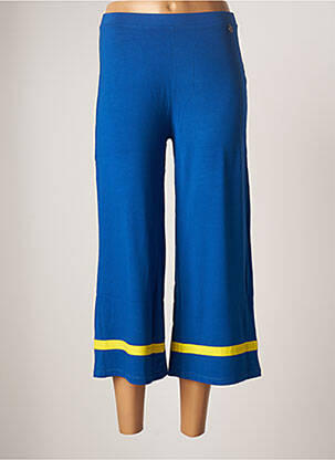 Pantacourt stretch taille normale bleu MALOKA femme