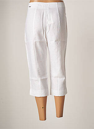 Pantacourt coupe droite taille normale blanc MALOKA femme