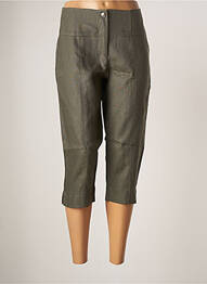 Pantacourt coupe droite taille normale vert MALOKA femme