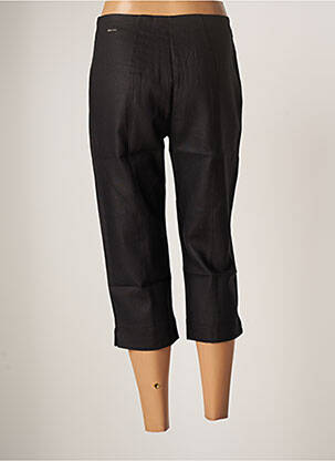 Pantacourt coupe droite taille normale noir MALOKA femme
