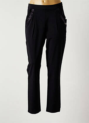 Pantalon slim stretch taille normale noir MALOKA femme