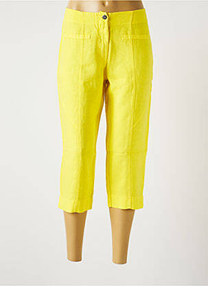 Pantacourt taille normale taille normale jaune MALOKA femme
