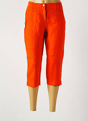 Pantacourt taille normale taille normale orange MALOKA femme