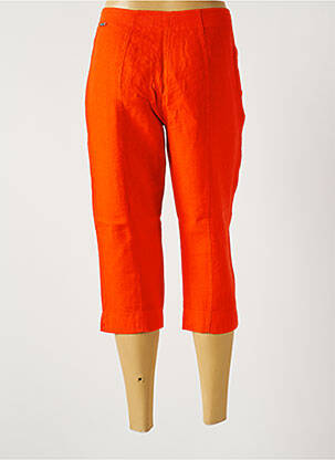 Pantacourt taille normale taille normale orange MALOKA femme
