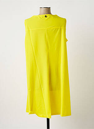 Robe courte sans manche sans manche jaune MALOKA femme