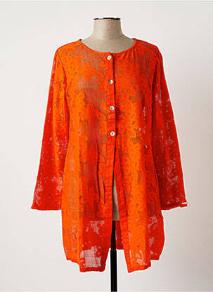 Veste casual orange MALOKA pour femme