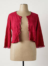 Veste casual col rond rose MALOKA femme