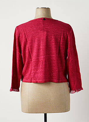 Veste casual col rond rose MALOKA femme