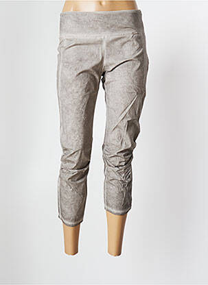Pantacourt taille normale taille normale gris MALOKA femme